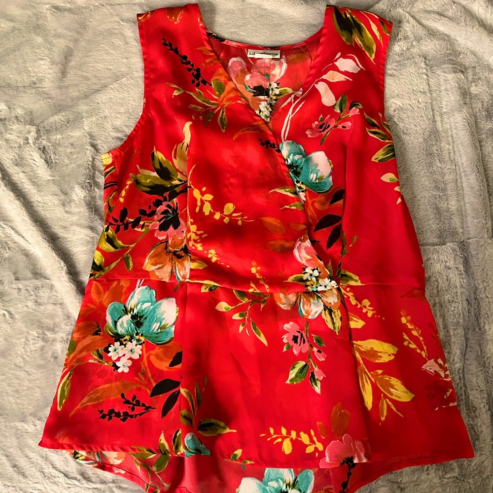 Liz Claiborne floral tank top